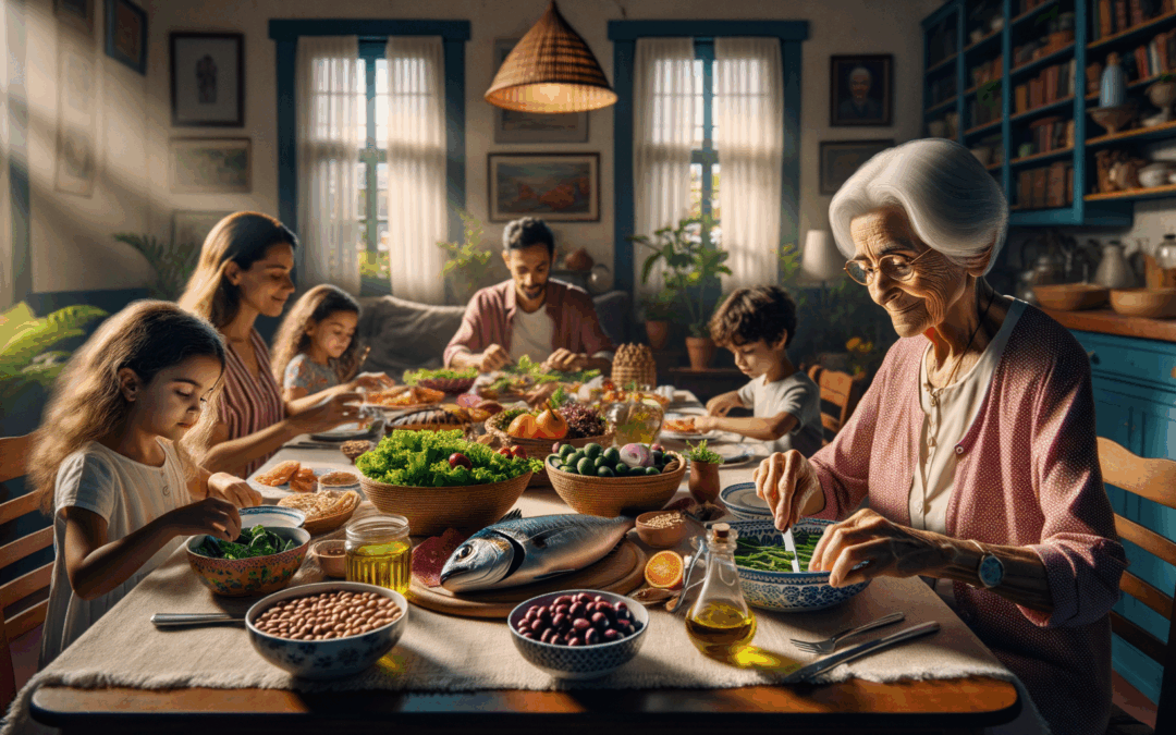 Dieta MIND e mediterrânea na saúde cognitiva: do estudo à mesa da família