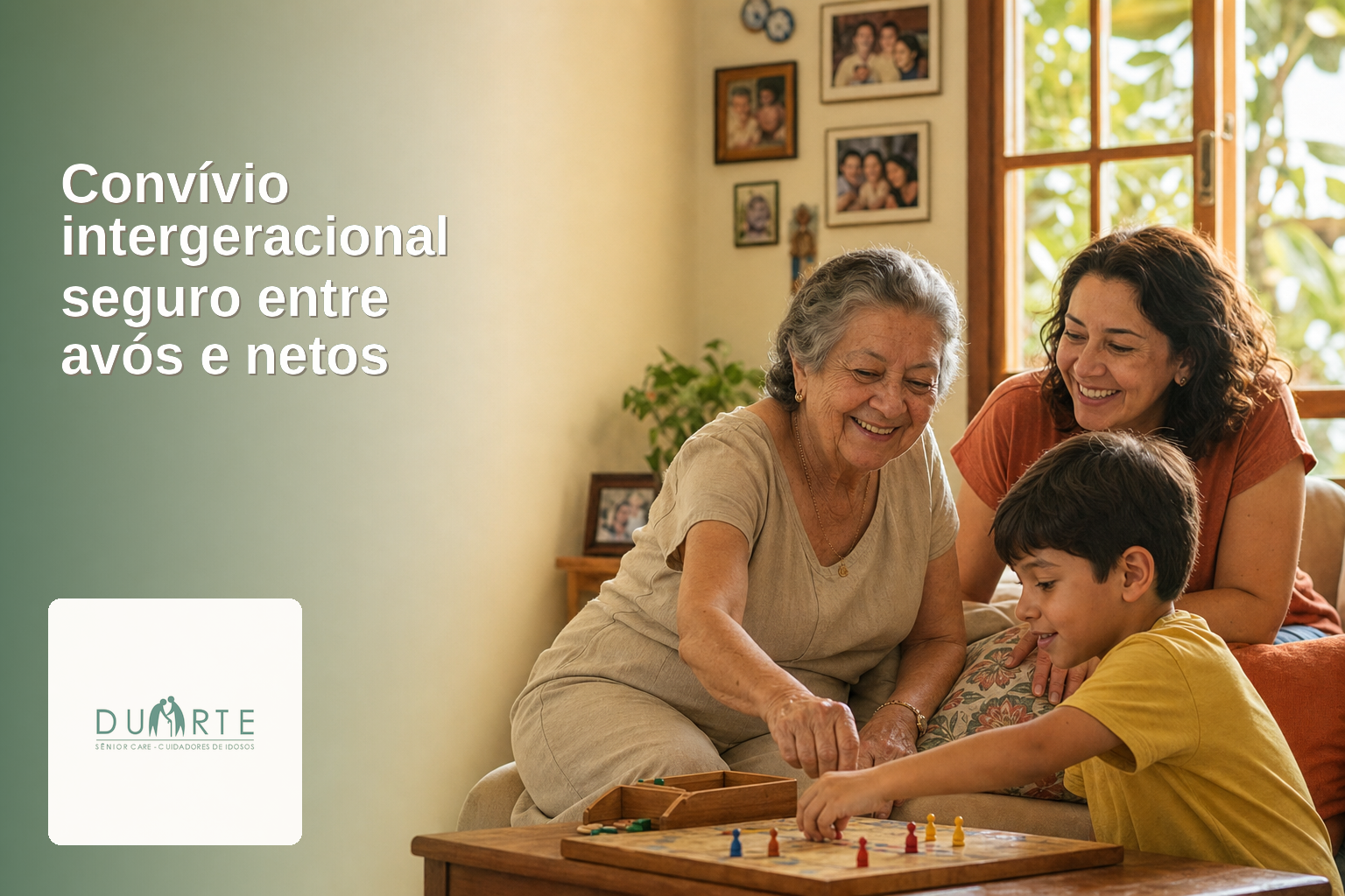 Convívio intergeracional seguro entre avós e netos: afeto, limites e cuidado no lar - imagem hero