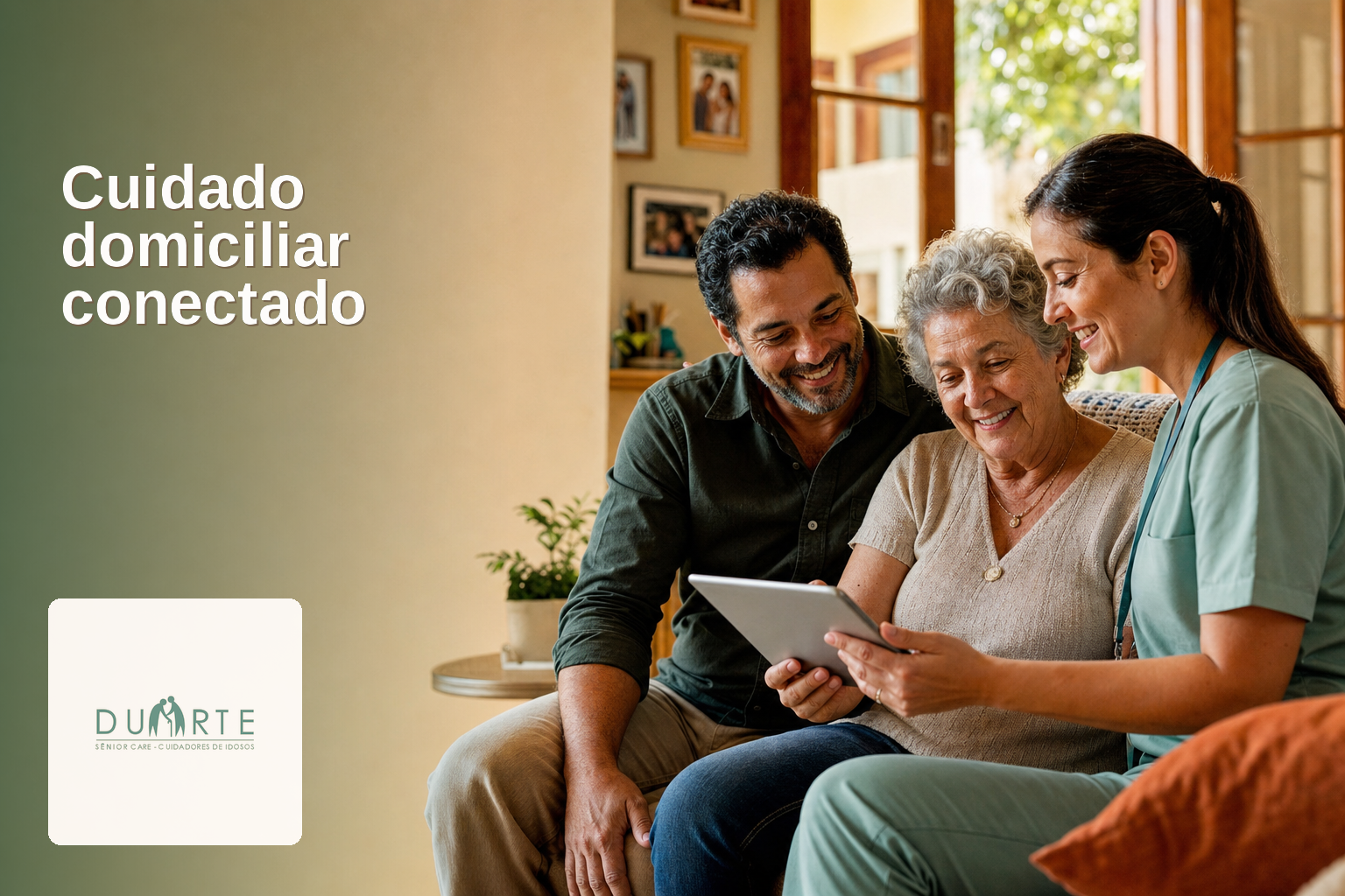 Cuidado domiciliar conectado: família, assistido e equipe no mesmo caminho - imagem hero