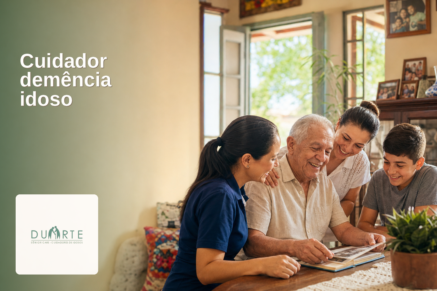 Cuidador demência idoso: experiência especializada que muda o cuidado em casa - imagem hero