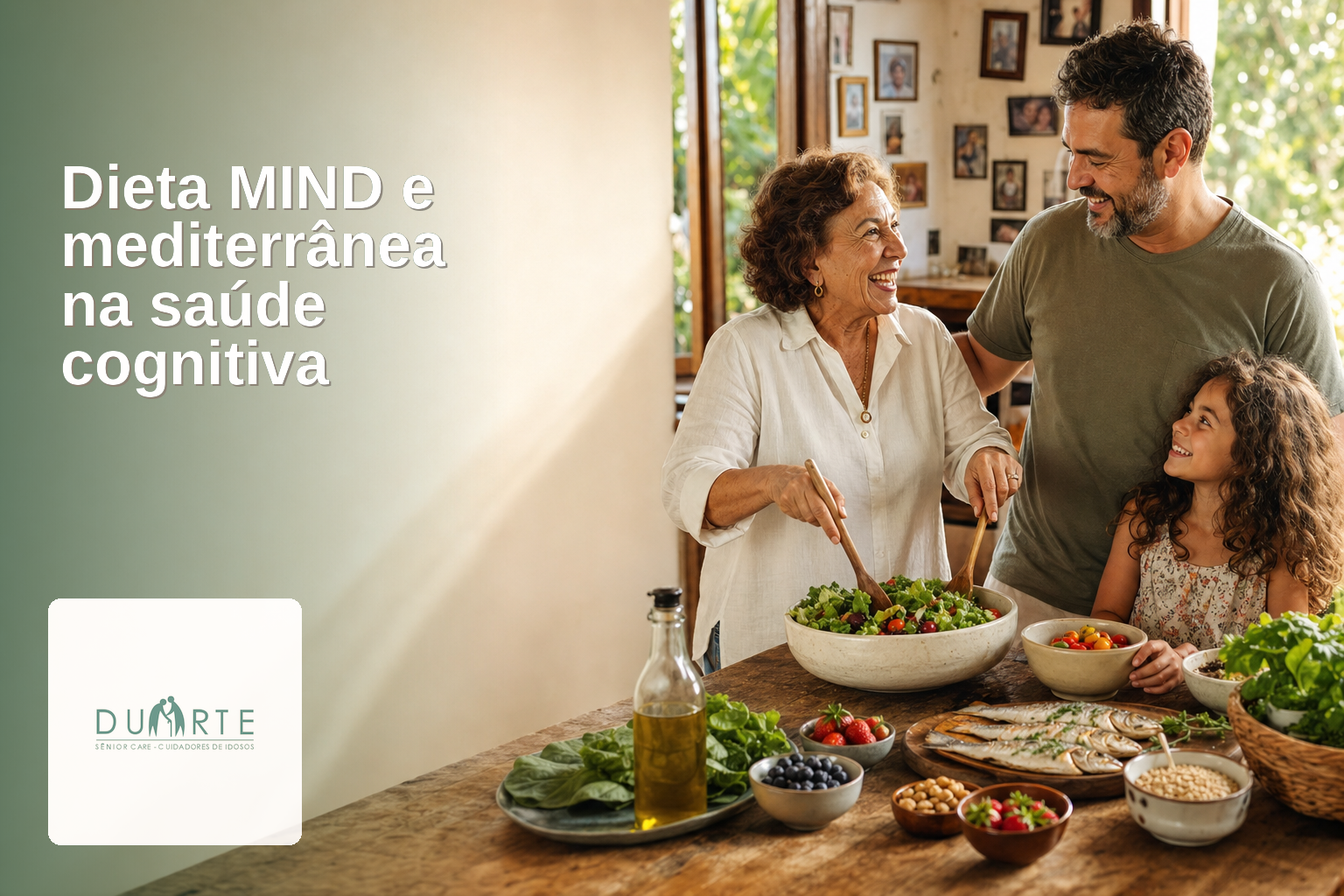 Dieta MIND e mediterrânea na saúde cognitiva: do estudo à mesa da família - imagem hero