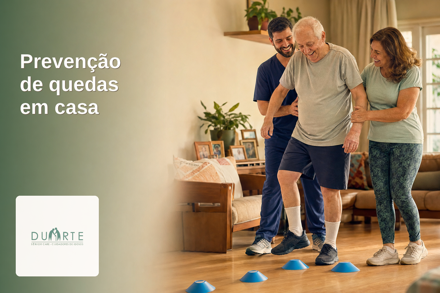 Prevenção de quedas em casa: Otago, avaliação funcional e decisões clínicas - imagem hero