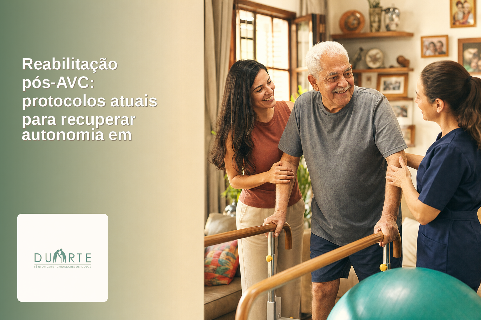 Reabilitação pós-AVC: protocolos atuais para recuperar autonomia em casa - imagem hero