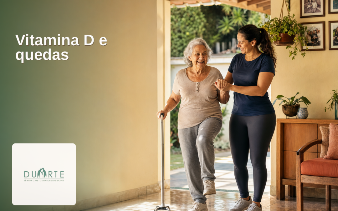 Vitamina D e quedas: fragilidade, músculo e cuidado seguro no envelhecimento - imagem hero